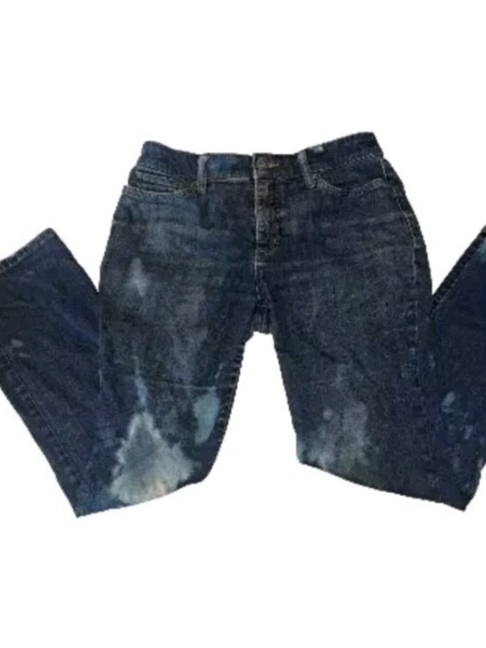 St. John's Bay Women's Size 6 Short Blue Jeans 27x28 Custom Bleached